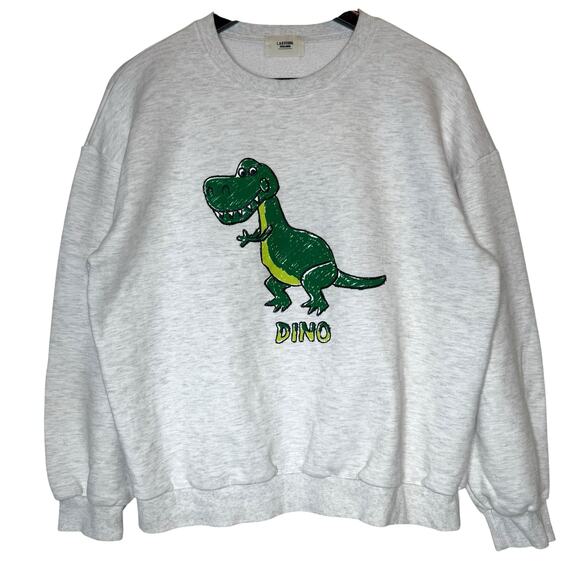 L.A.B Studio Vivid Lauren Dinosaur Crewneck Sweatshirt Japanese Brand Japan - Picture 1 of 7